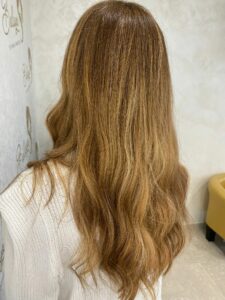 French balayage blonde